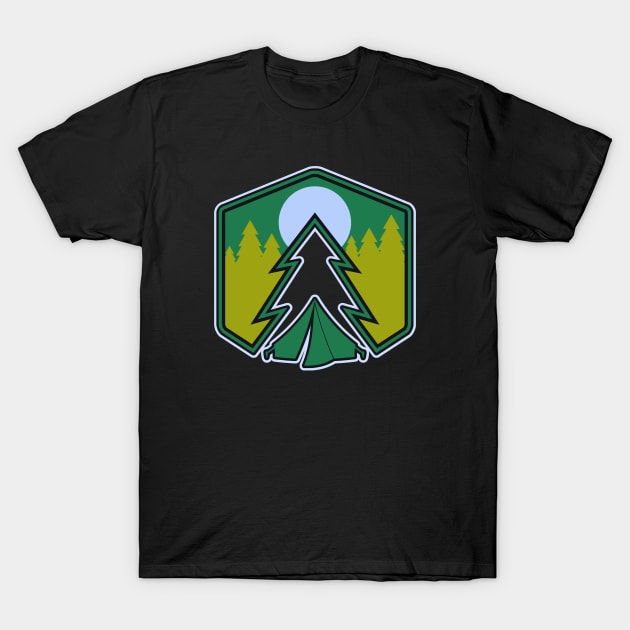 Outdoor Adventure Camping Shirt Design T-Shirt by JB Tee